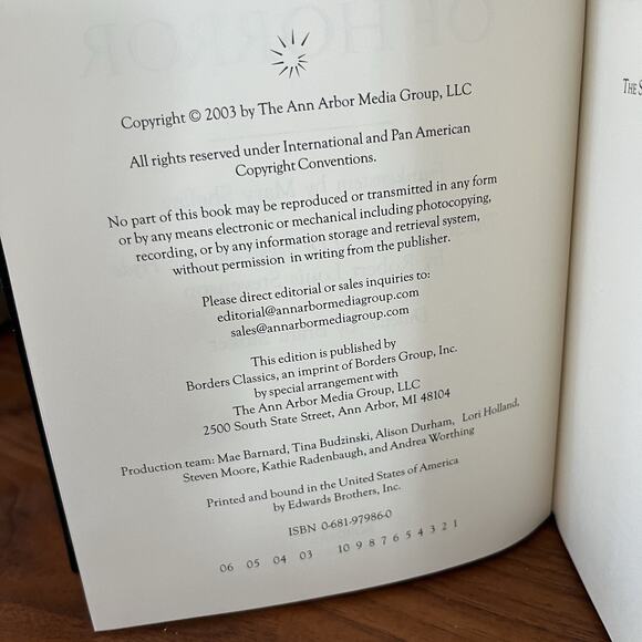 Classics Of Horror Leather Bound Hardcover Book Borders Classics 2003 - Picture 7 of 11